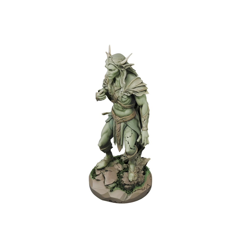 Low-Poly Wood-Elf Druid