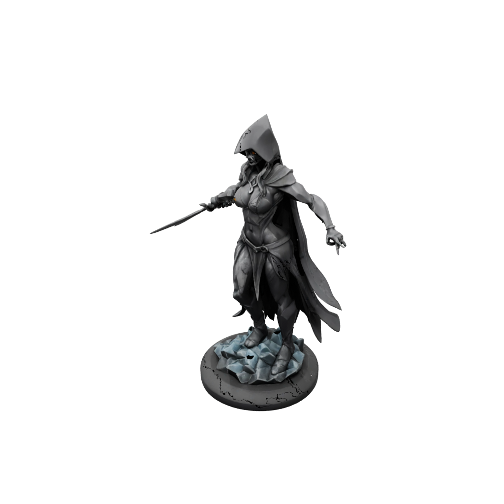 Low-Poly Dark Sorceress
