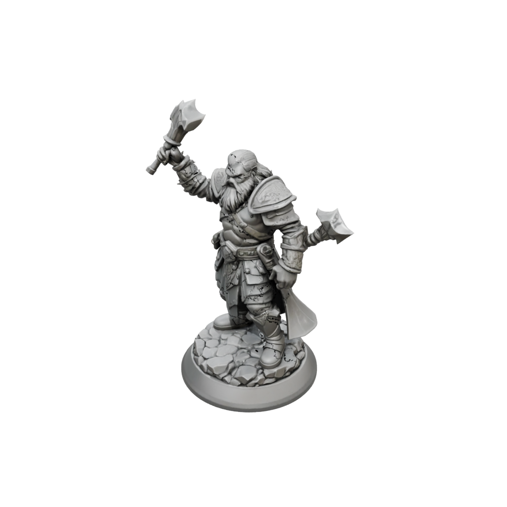 Low-Poly Dwarven Cleric
