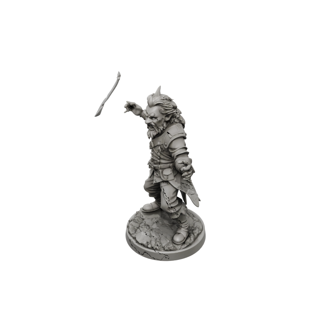 Low-Poly Halfling Bard