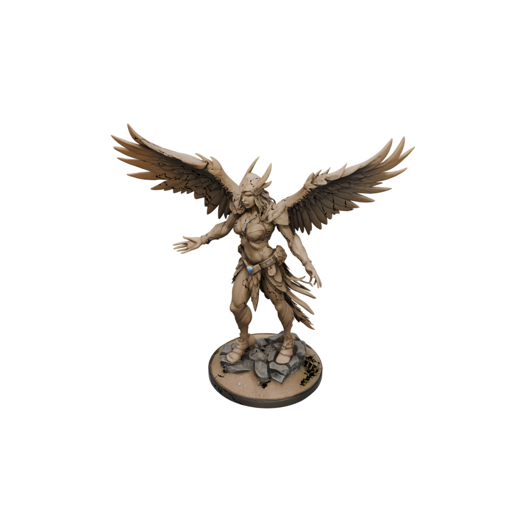 Low-Poly Harpy Raider