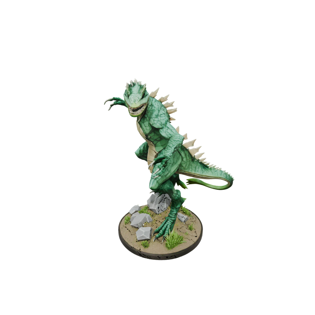 Low-Poly Lizardfolk Hunter