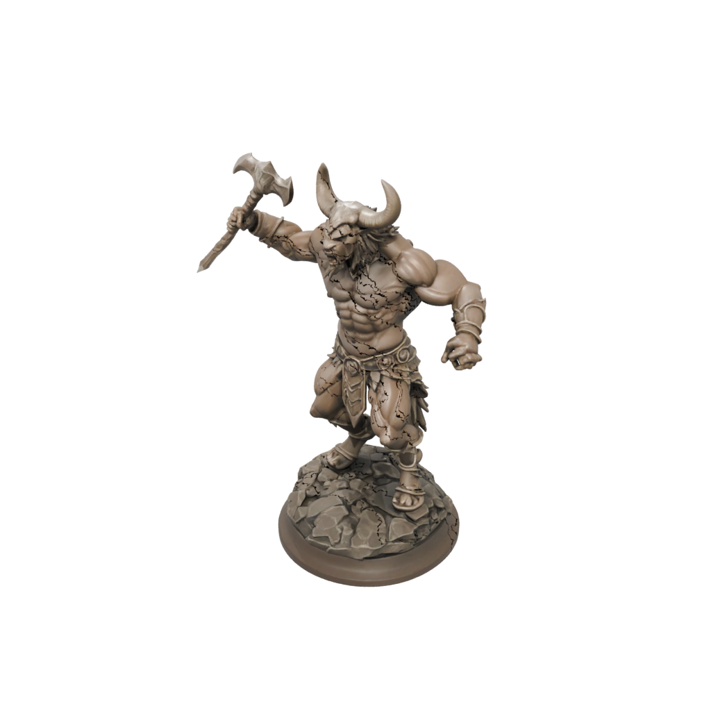 Low-Poly Minotaur Gladiator