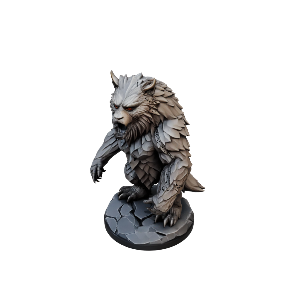 Low-Poly Owlbear Beast