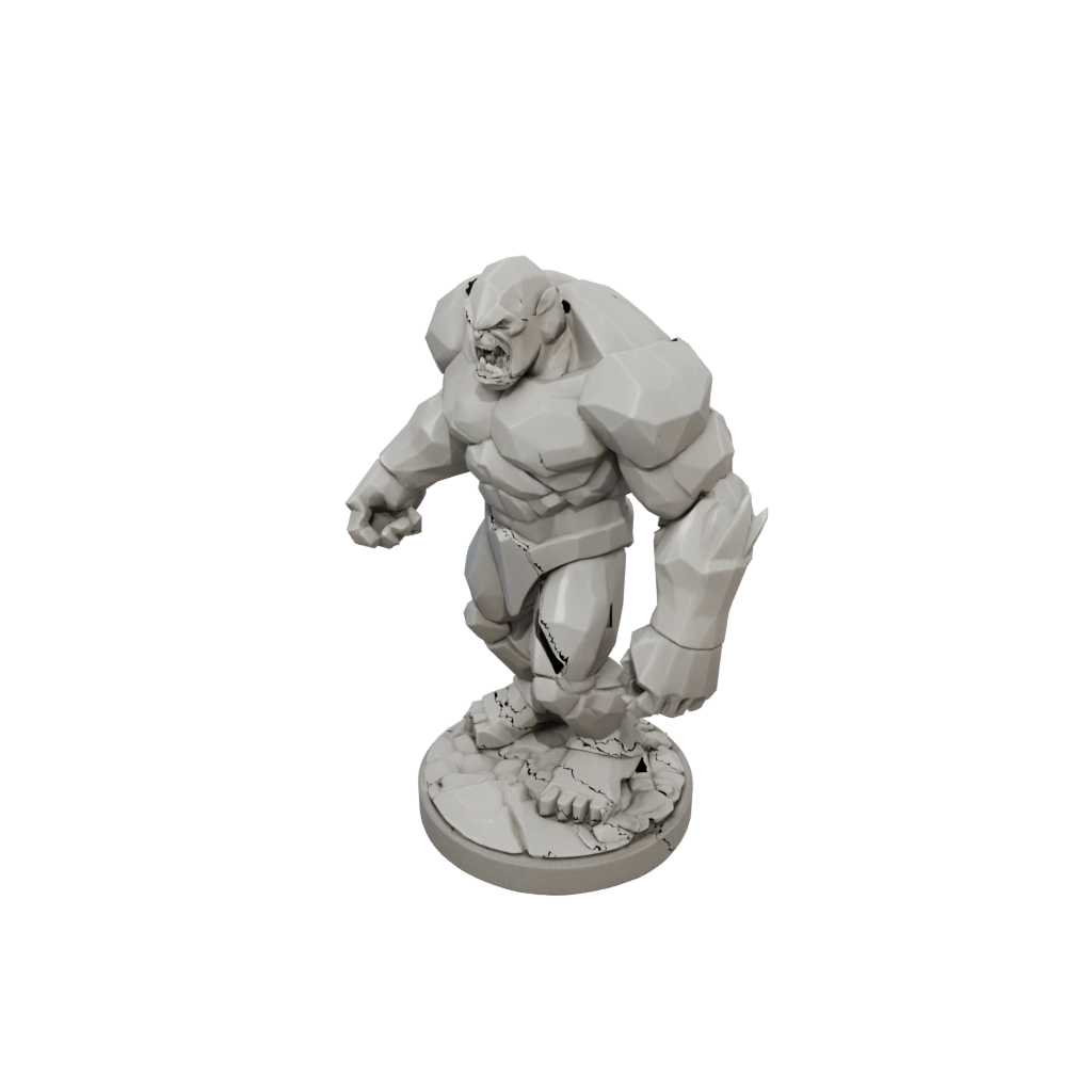 Low-Poly Stone Golem