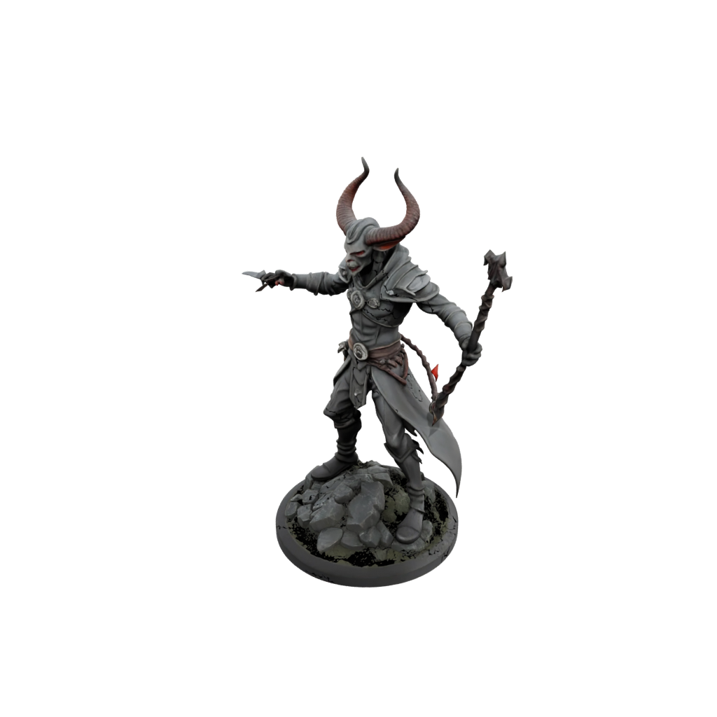 Low-Poly Tiefling Warlock
