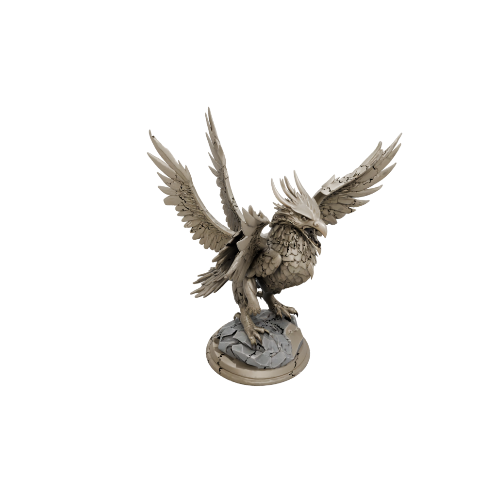 Low-Poly Winged Griffin