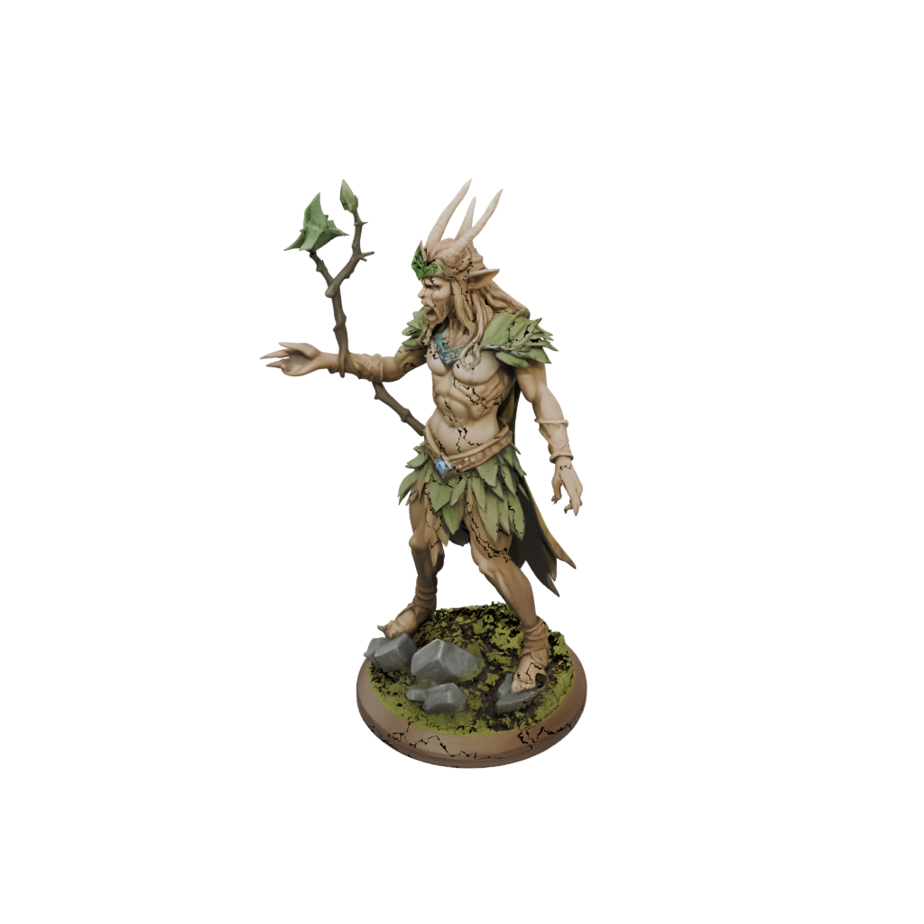 Low-Poly Wood-Elf Druid