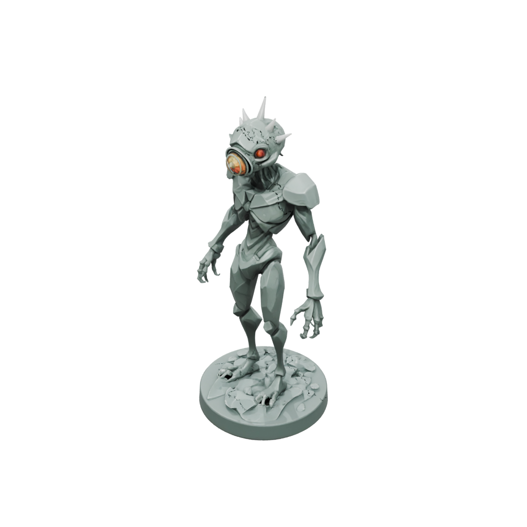 Low-Poly Beholder-Style Floating Eye Tyrant