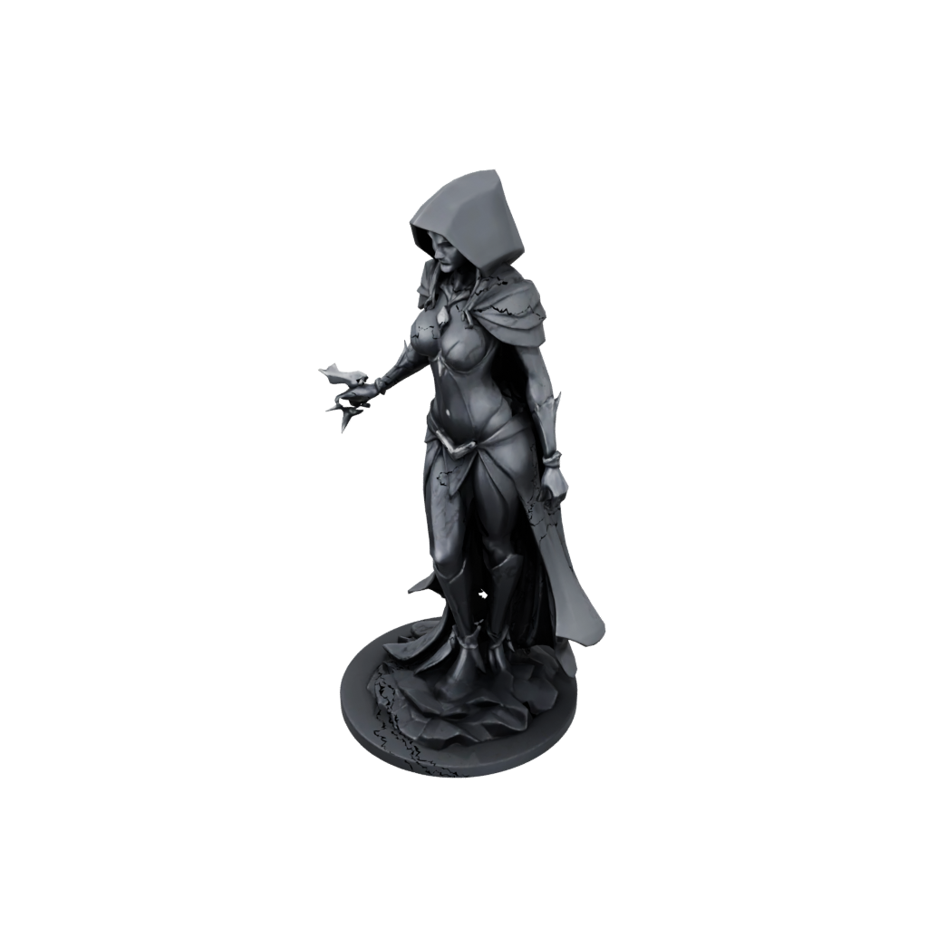 Low-Poly Dark Sorceress