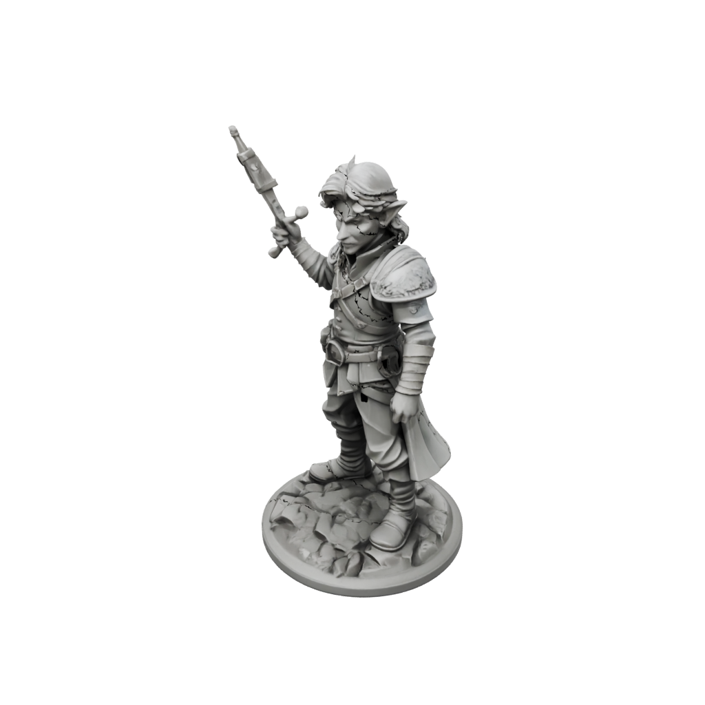 Low-Poly Halfling Bard