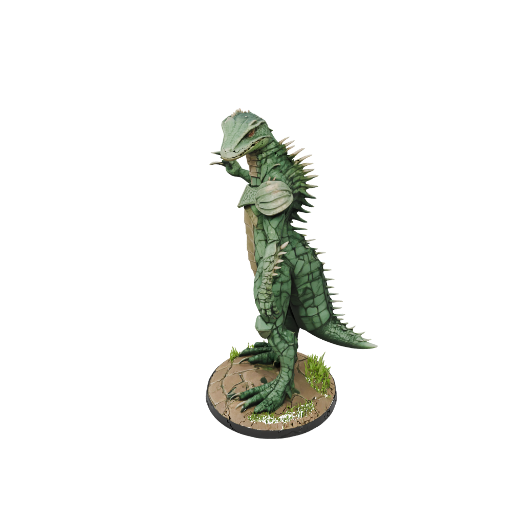 Low-Poly Lizardfolk Hunter