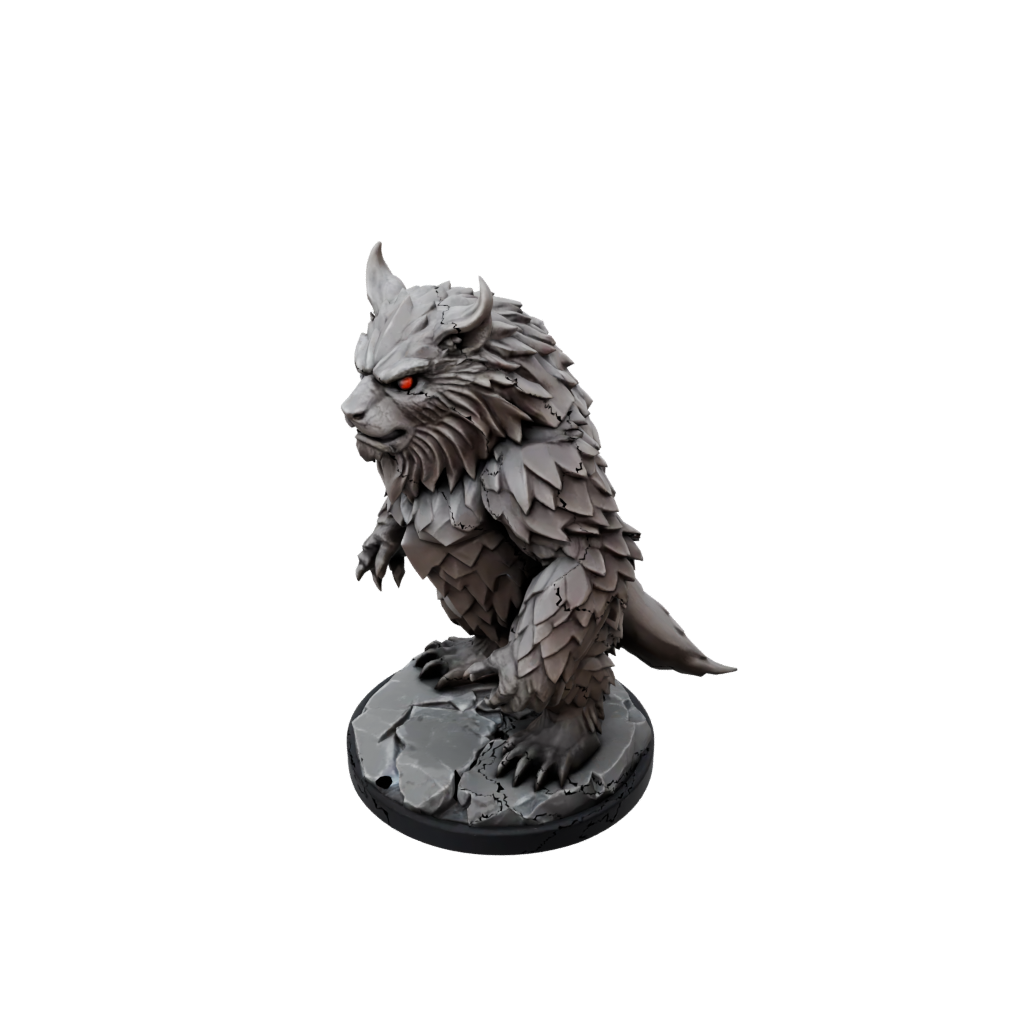 Low-Poly Owlbear Beast