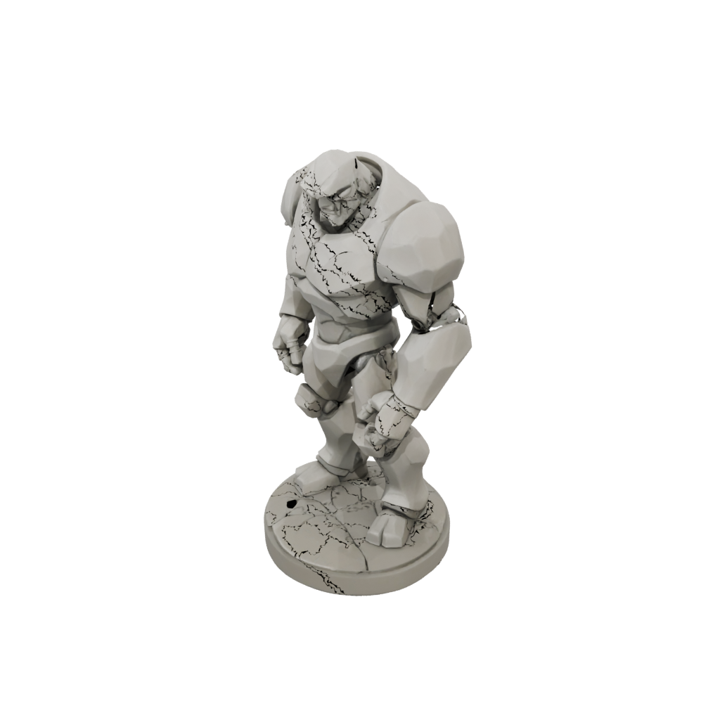 Low-Poly Stone Golem
