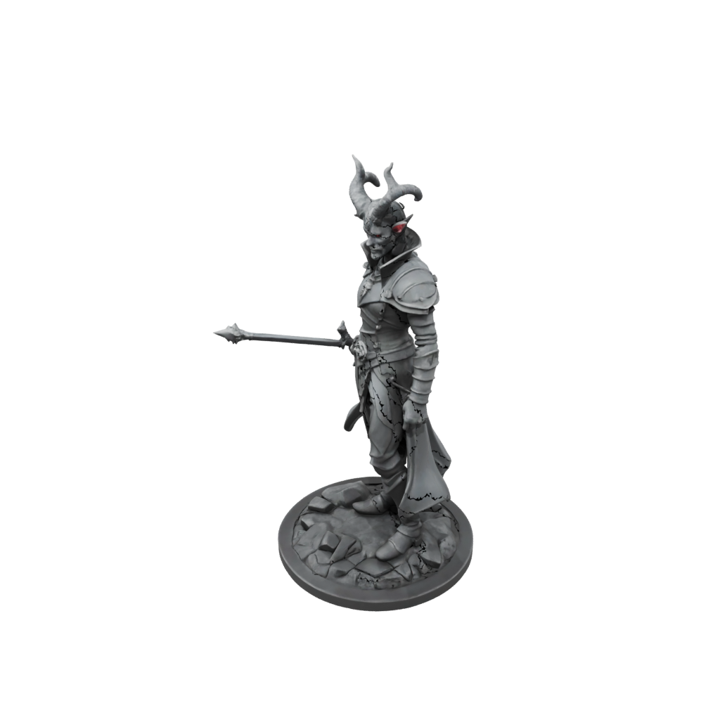 Low-Poly Tiefling Warlock