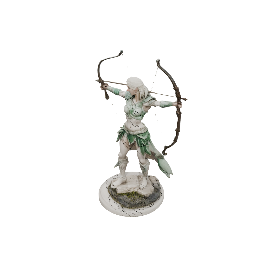 Marble Elven Ranger Archer
