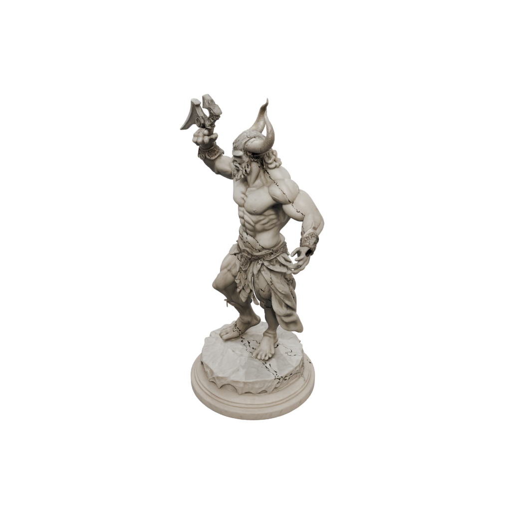 Marble Minotaur Gladiator