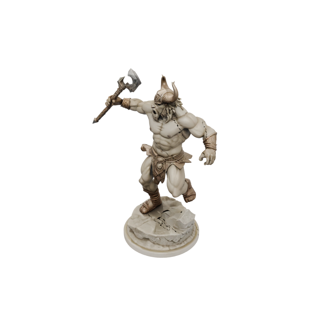 Marble Minotaur Gladiator