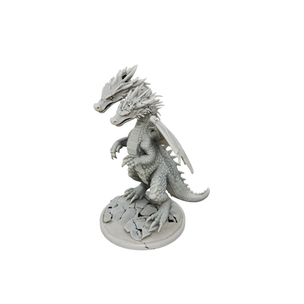 Marble Young Dragon Wyrmling