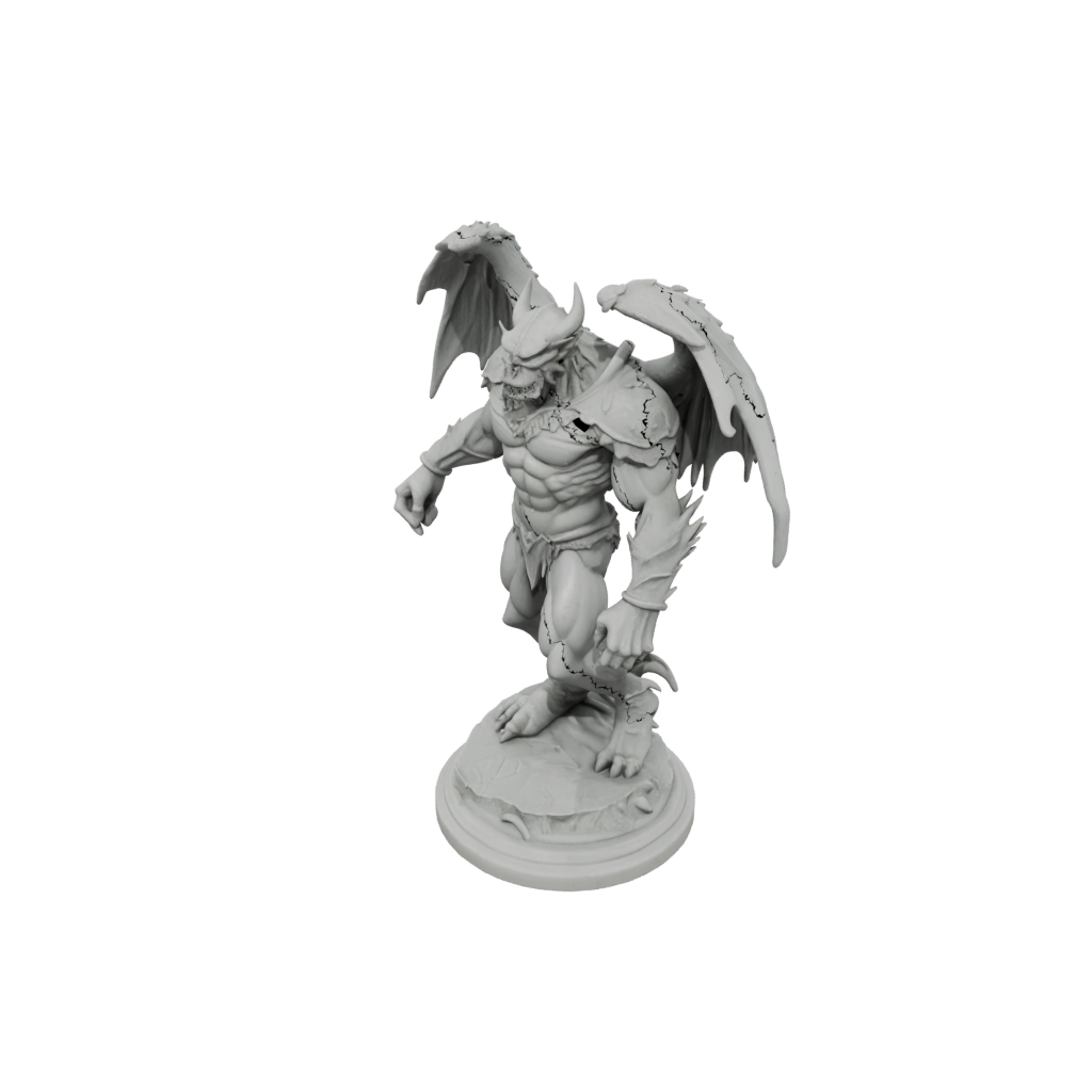 Marble Gargoyle Sentinel