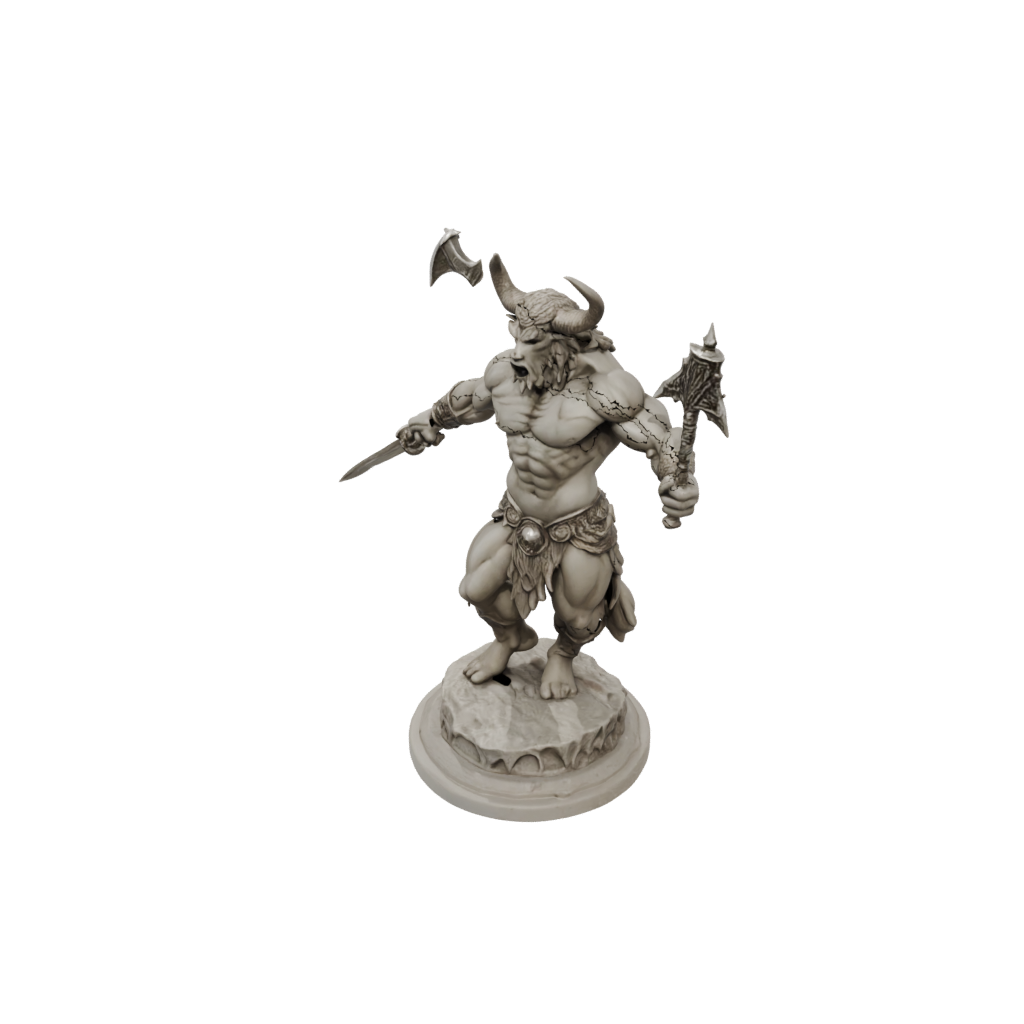 Marble Minotaur Gladiator
