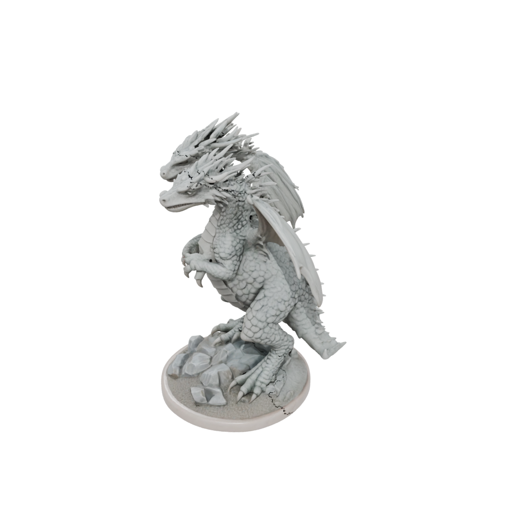 Marble Young Dragon Wyrmling