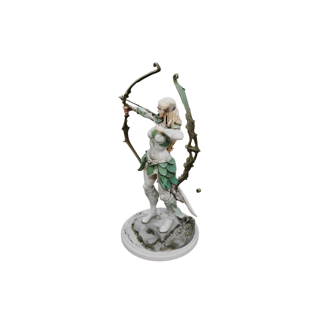 Marble Elven Ranger Archer