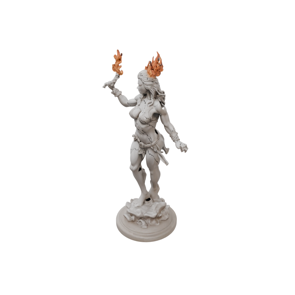 Marble Fire Genie Efreet