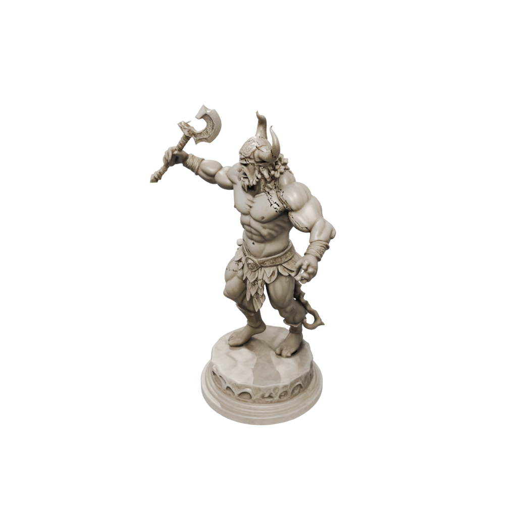 Marble Minotaur Gladiator