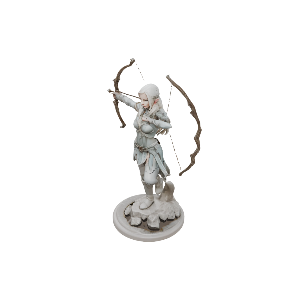 Marble Elven Ranger Archer
