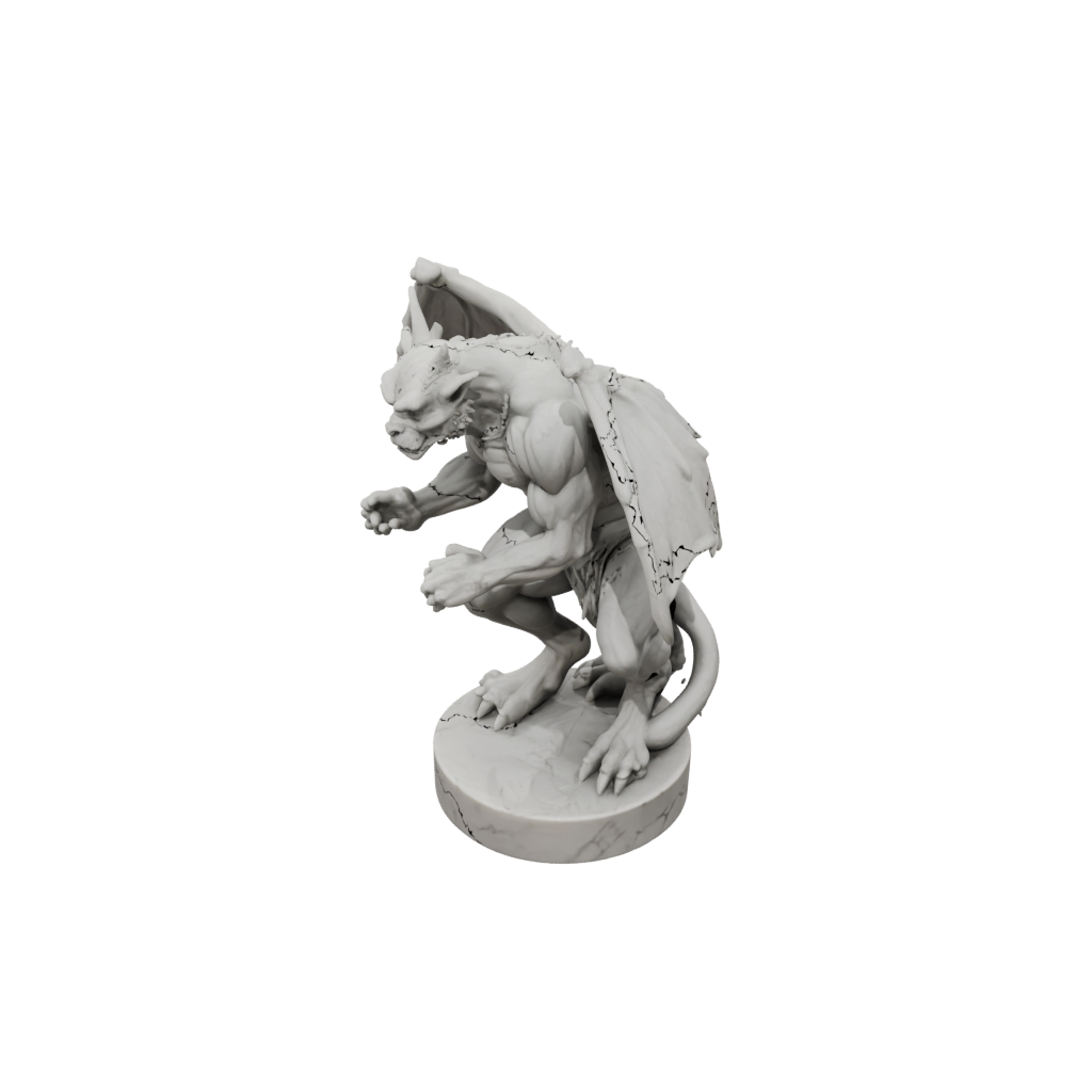 Marble Gargoyle Sentinel