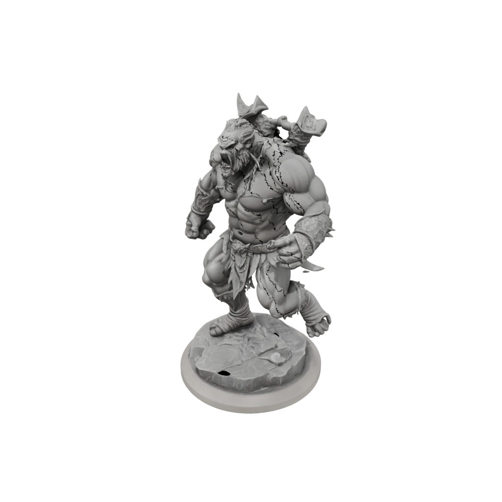 Marble Half-Orc Berserker