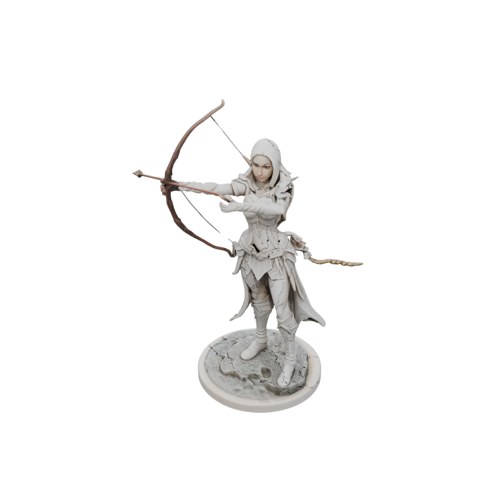 Marble Elven Ranger Archer