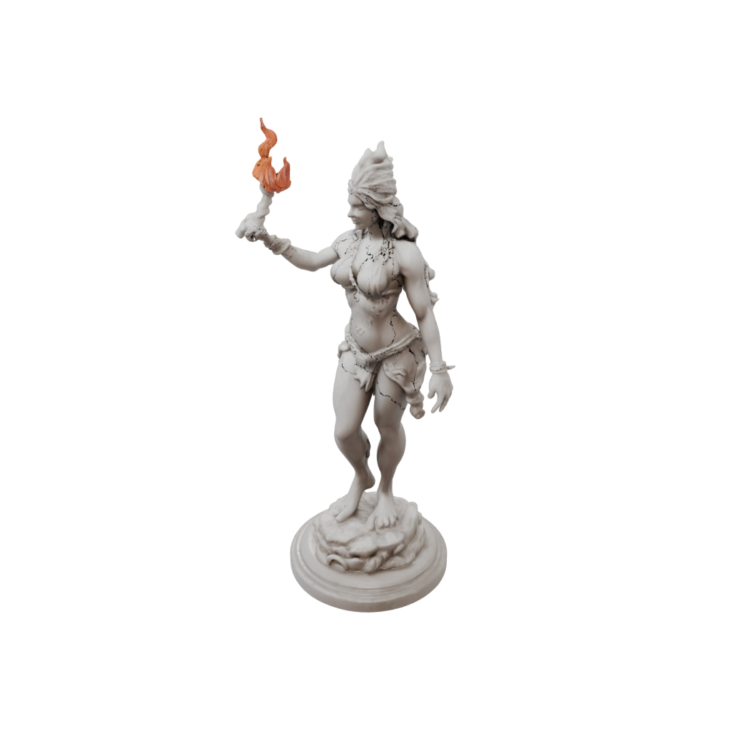Marble Fire Genie Efreet