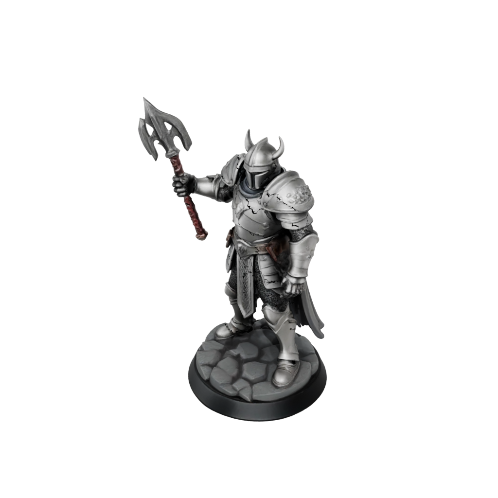 Mini Armored Paladin With War Maul