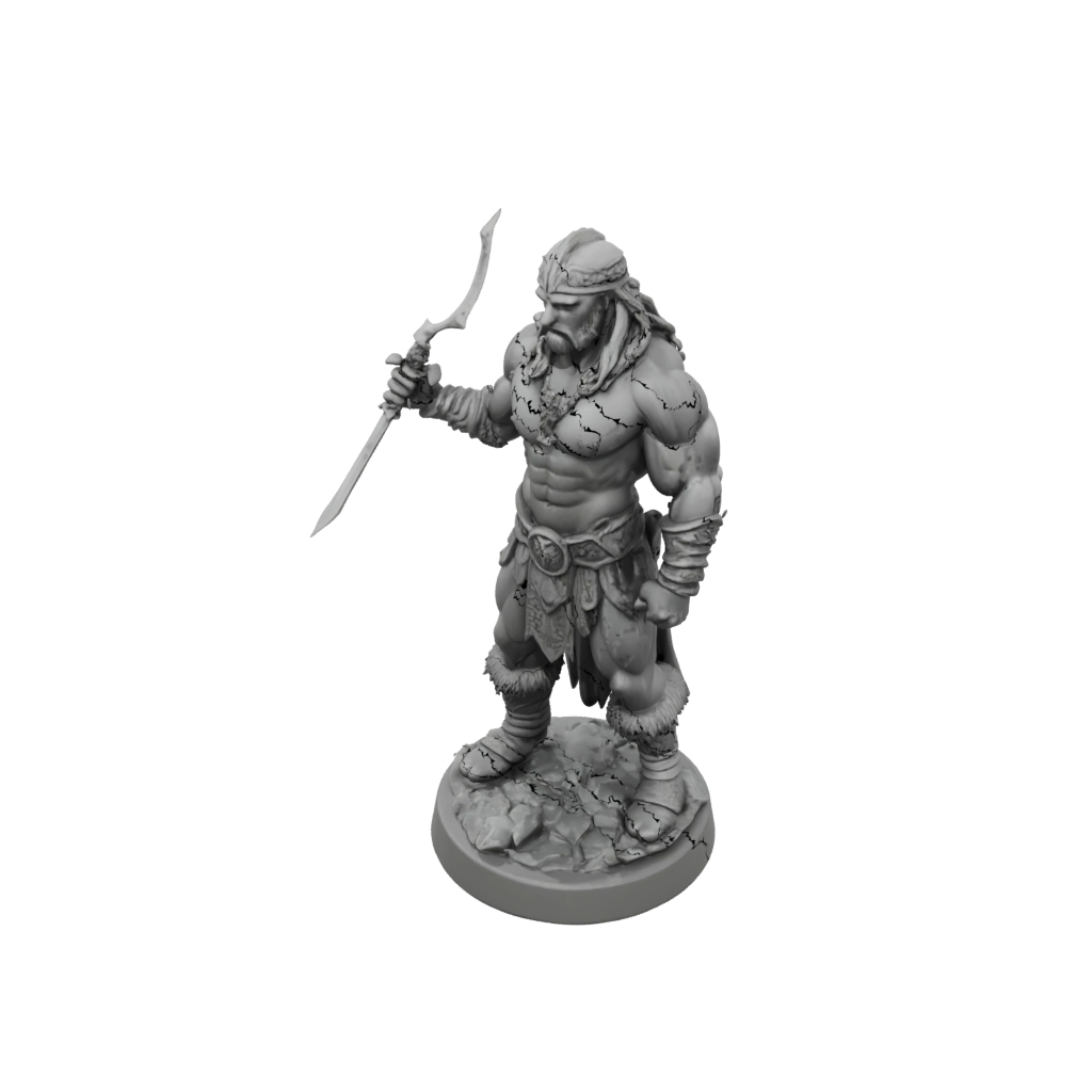Mini Barbarian With Greatsword
