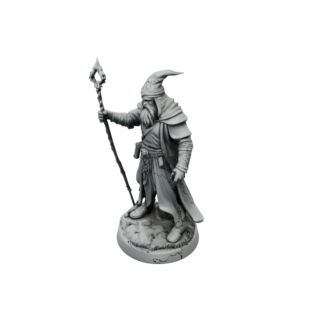 Mini Battle Wizard With Staff
