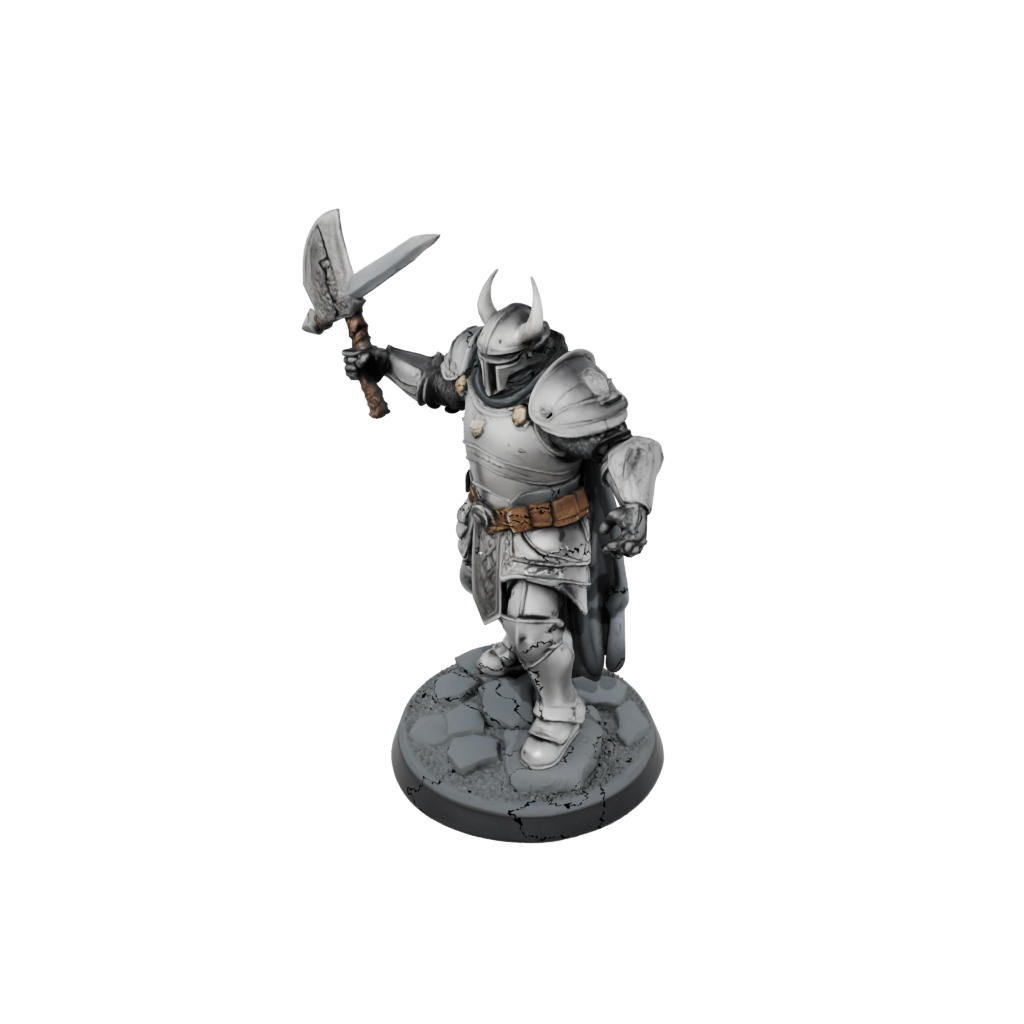 Mini Armored Paladin With War Maul