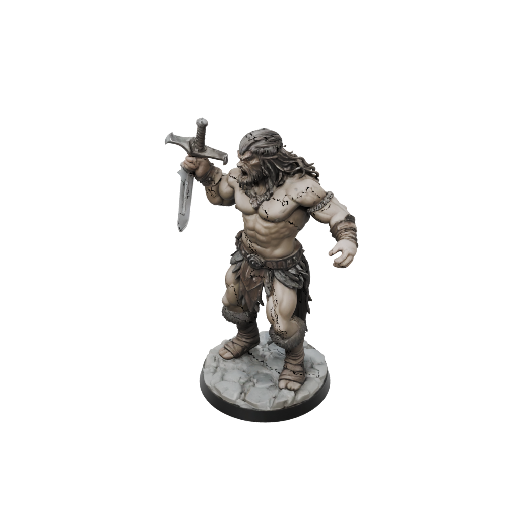 Mini Barbarian With Greatsword