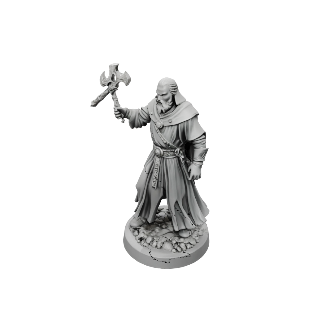 Mini Cleric Priest With Mace