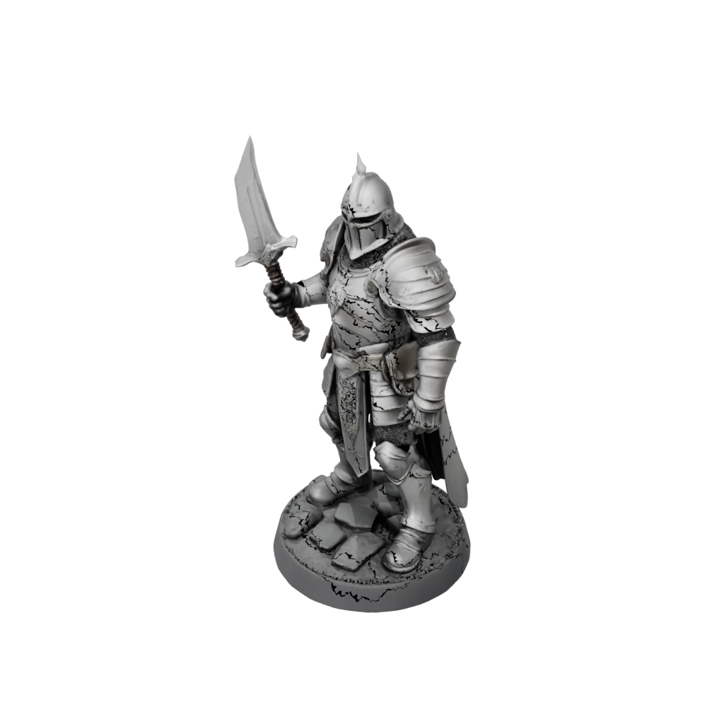 Mini Armored Paladin With War Maul