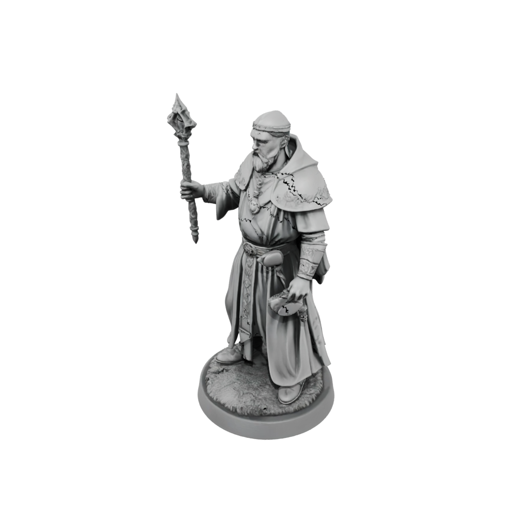 Mini Cleric Priest With Mace