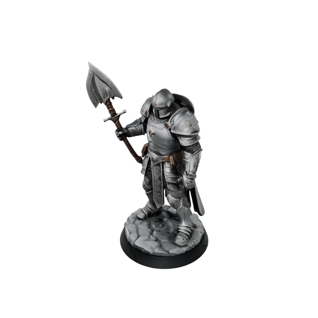 Mini Armored Paladin With War Maul