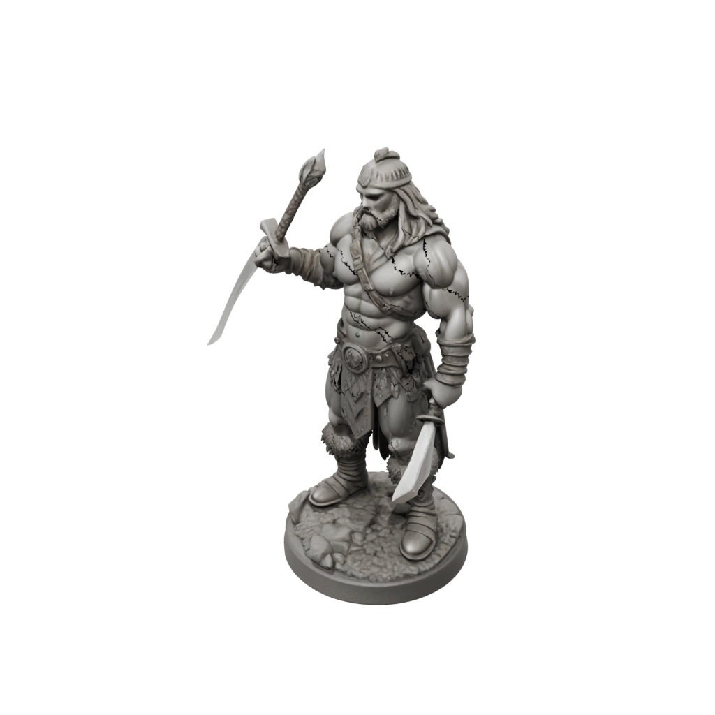 Mini Barbarian With Greatsword