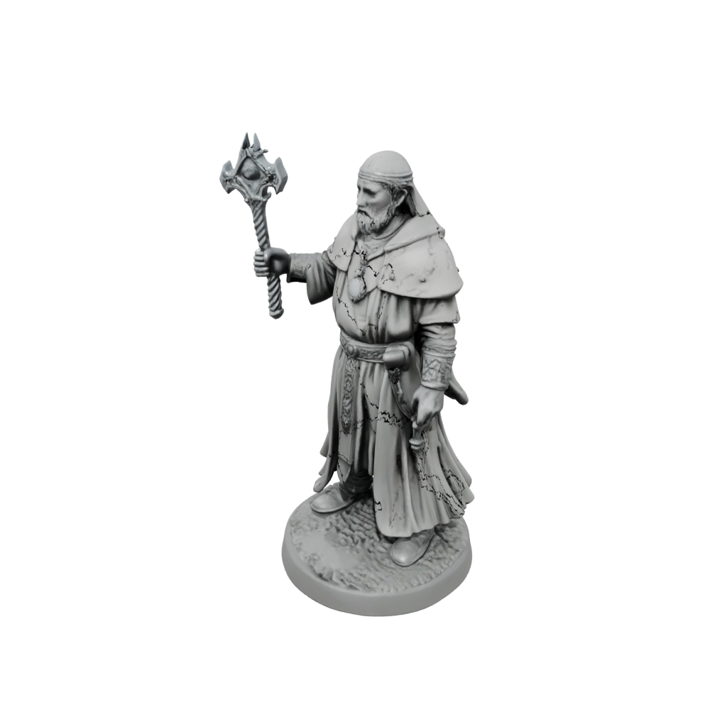 Mini Cleric Priest With Mace