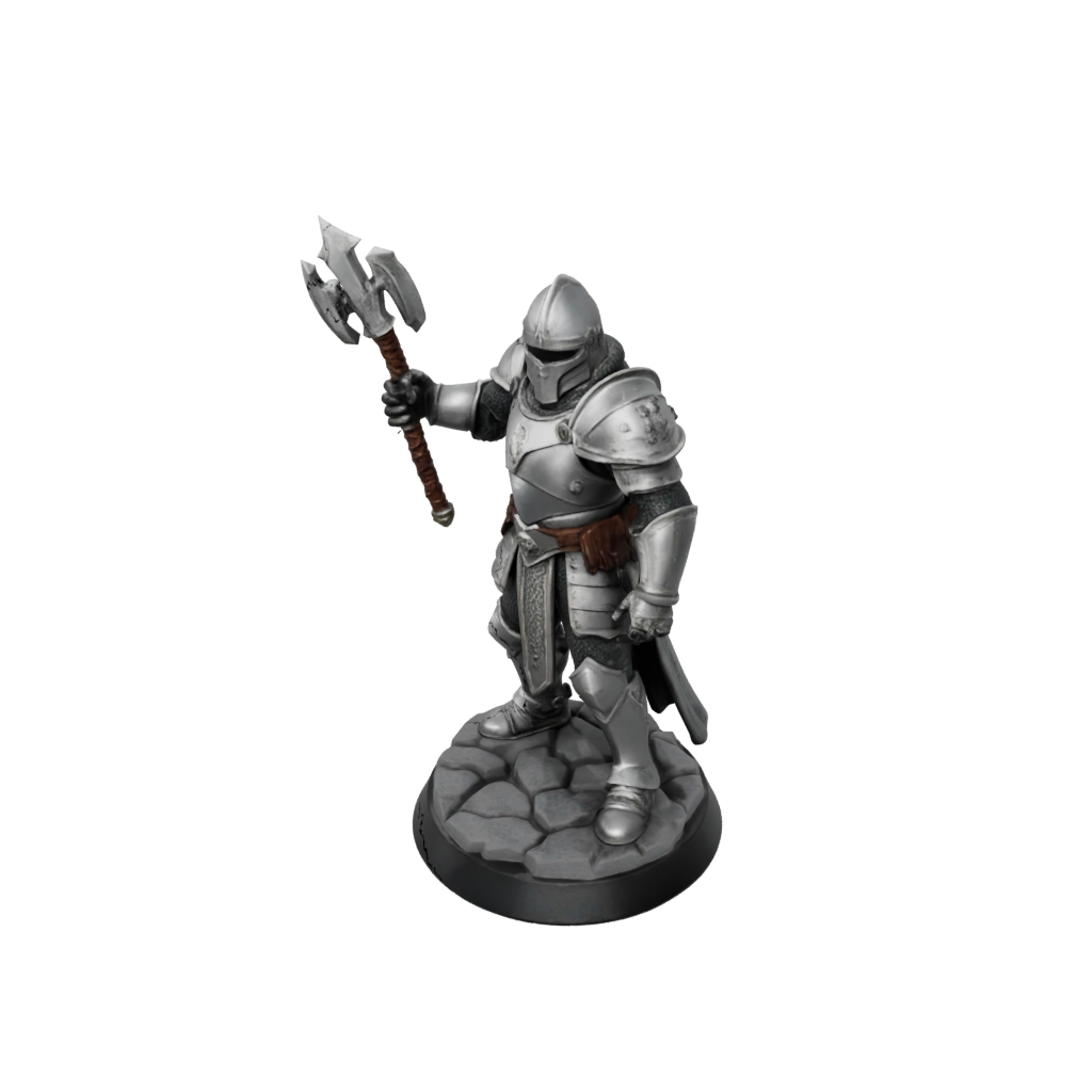 Mini Armored Paladin With War Maul