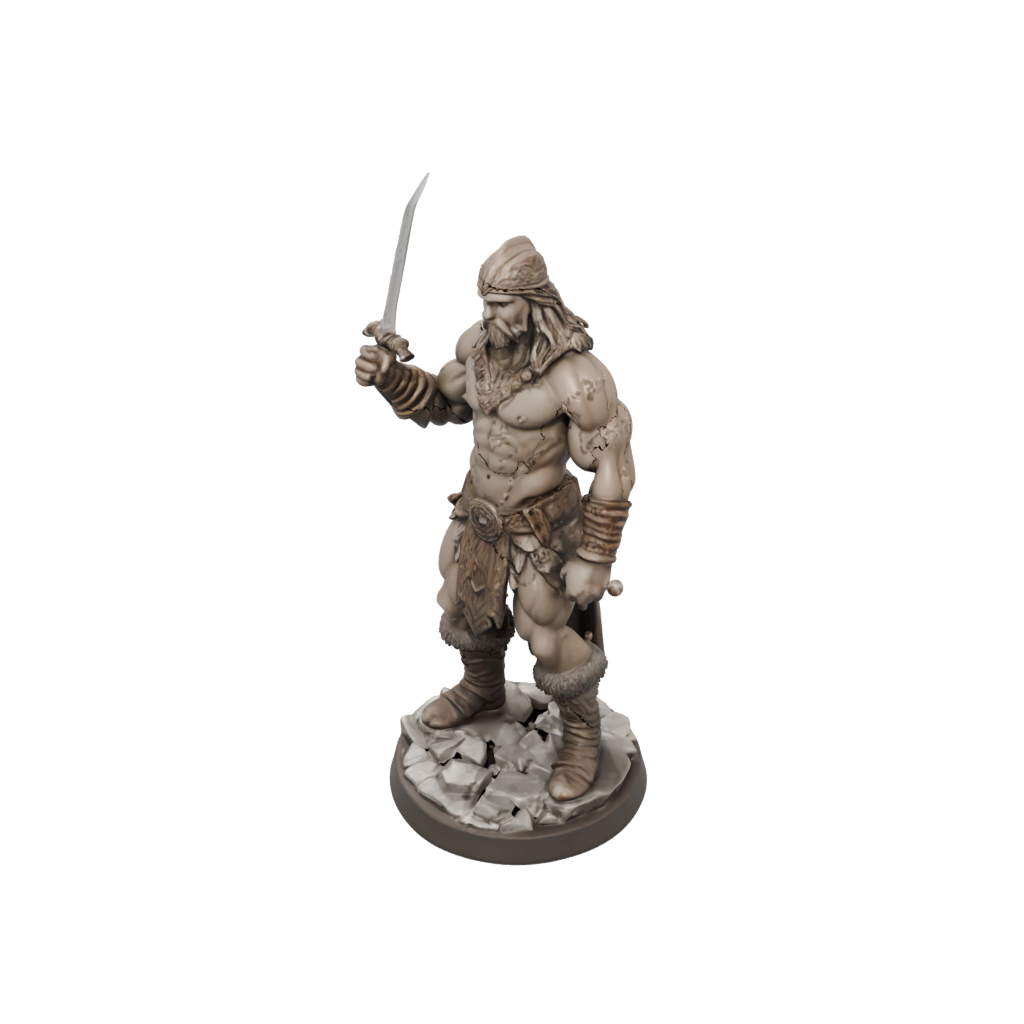 Mini Barbarian With Greatsword