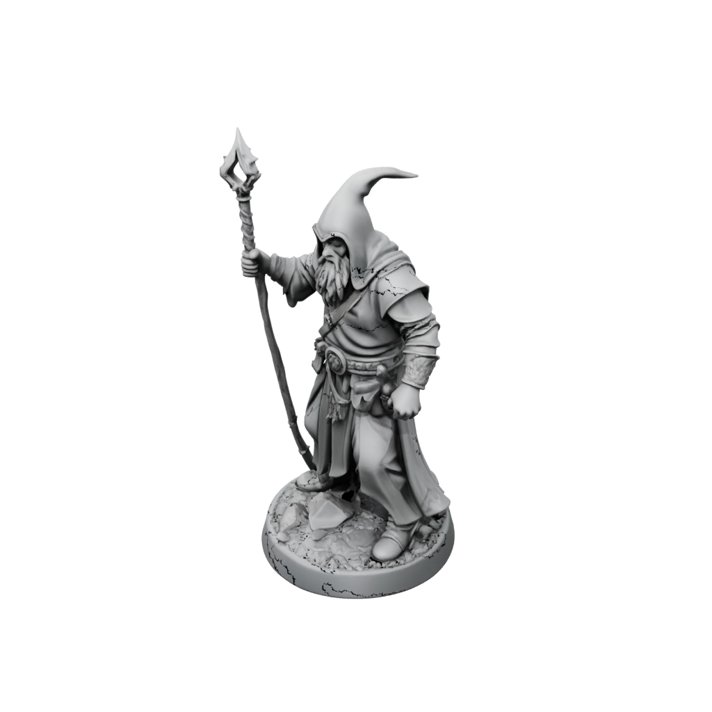Mini Battle Wizard With Staff