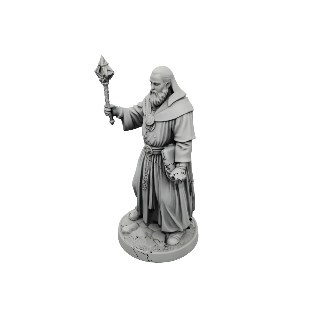 Mini Cleric Priest With Mace