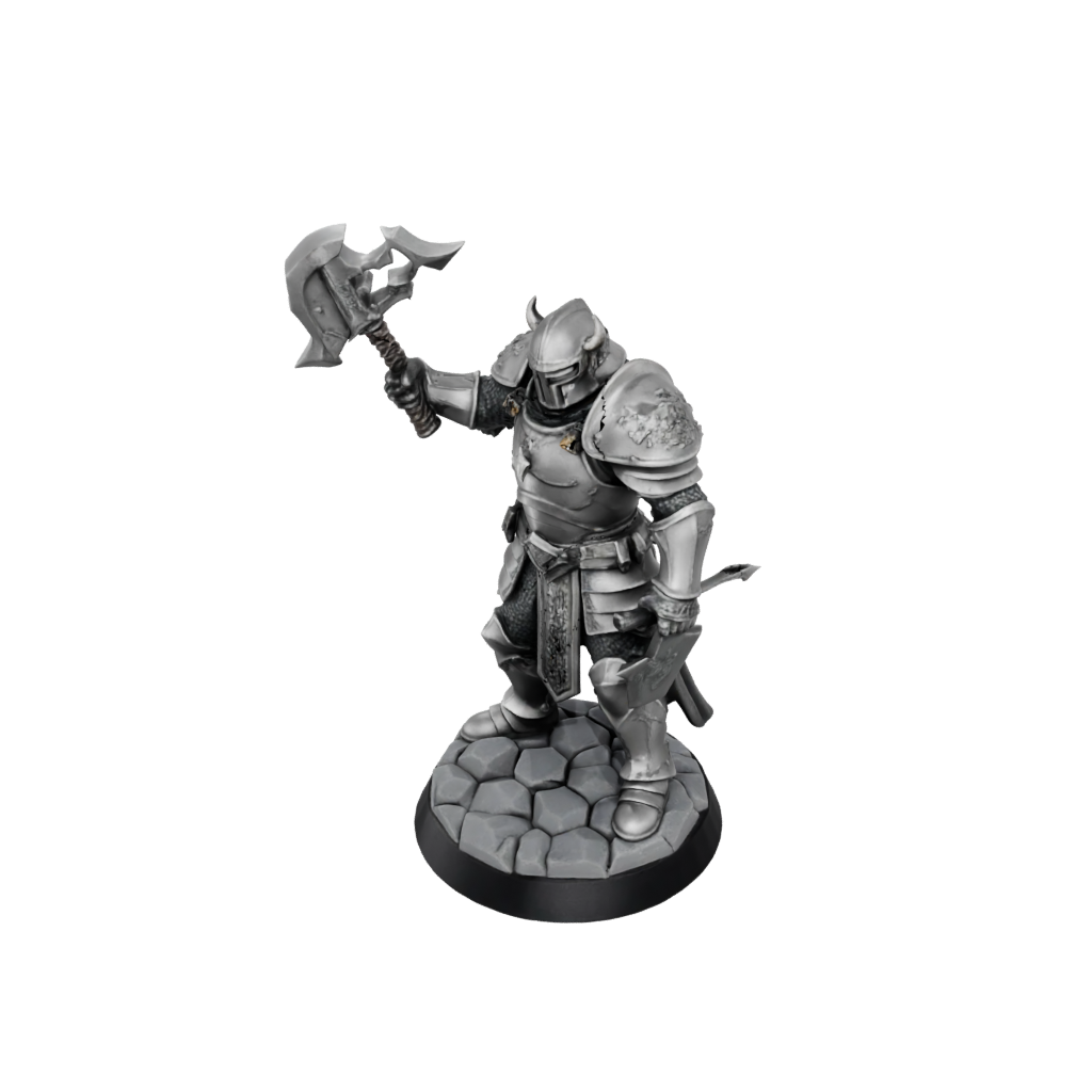 Mini Armored Paladin With War Maul